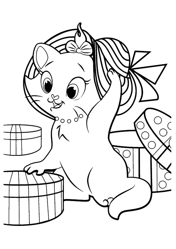 Free Kitten Coloring Pages