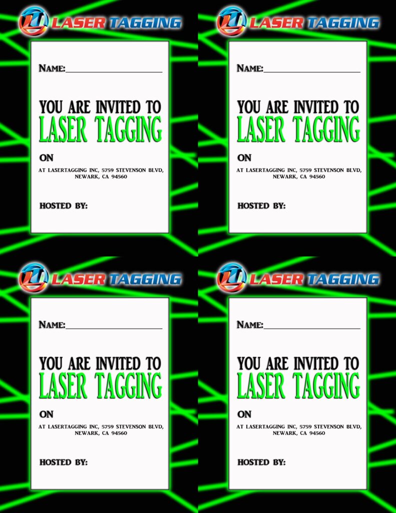 Free Printable Laser Tag Invitation Template Printable Templates
