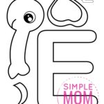 Free Printable Letter E Craft Template Letter E Craft Preschool