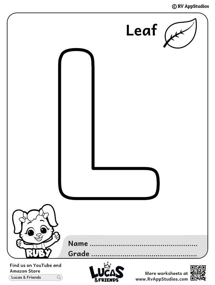 Free Printable Letter L Coloring Pages Infoupdate