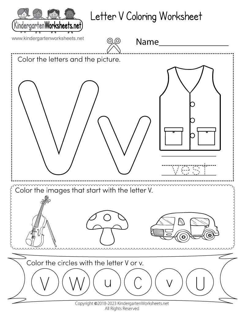 worksheet for the letter a