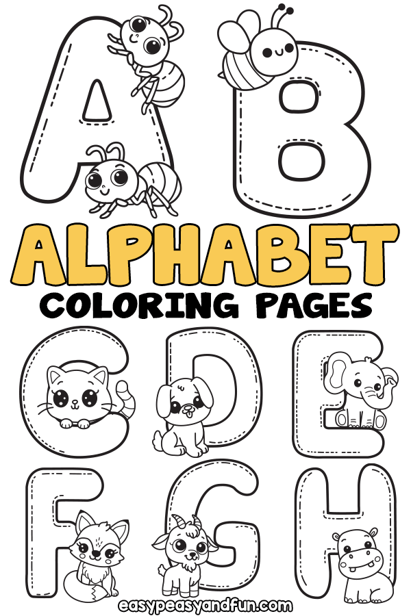 Alphabet Letters Coloring Pages