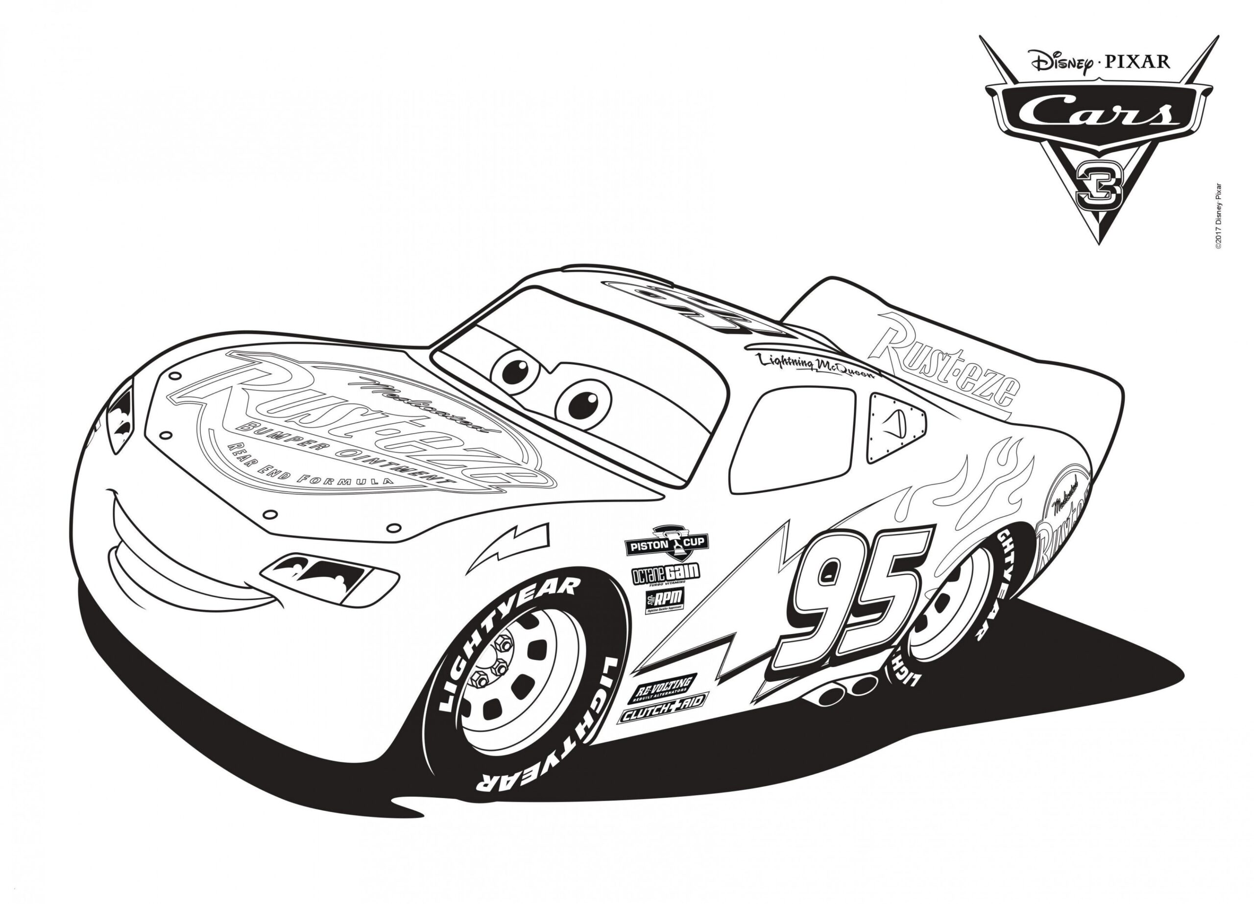 Free Printable Lightning Mcqueen Coloring Pages Printable Word Searches