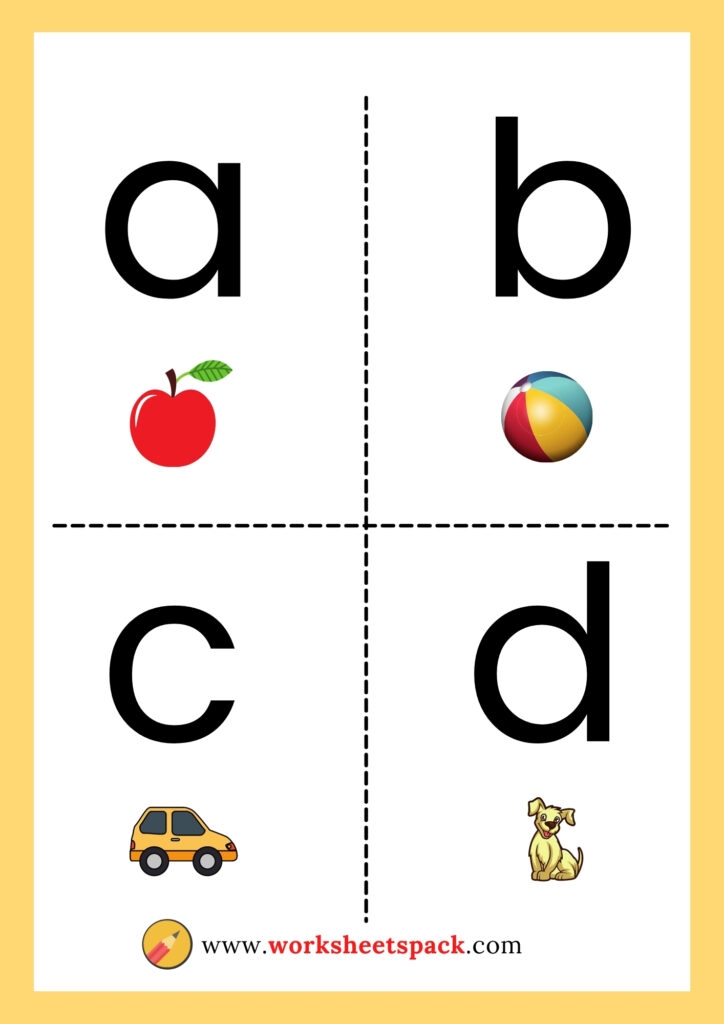 Free Printable Lowercase Letter Cards For Preers Infoupdate