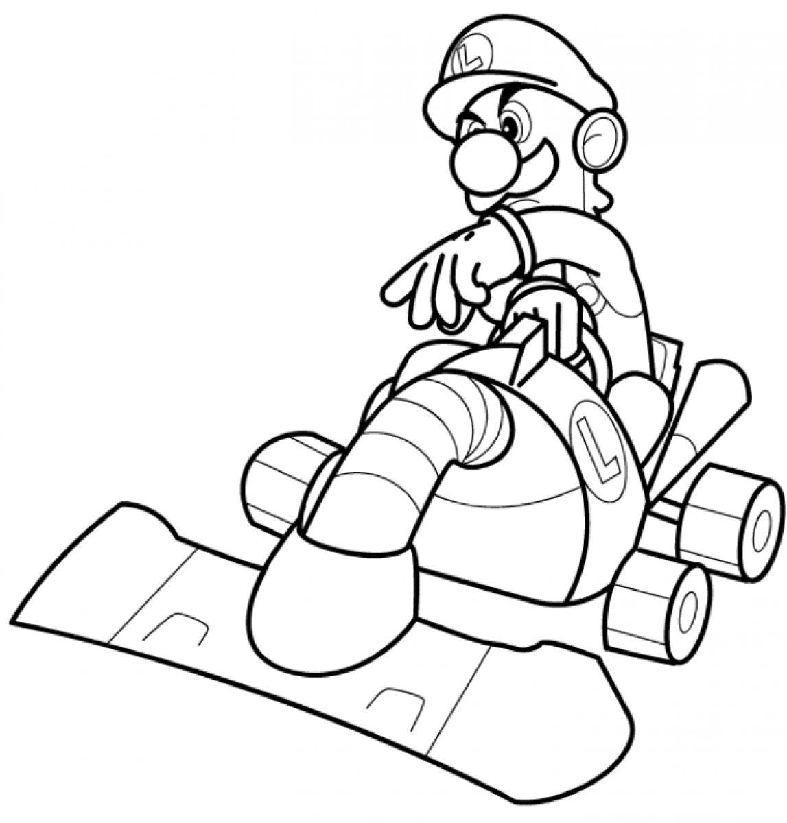 Coloring Pages Luigi