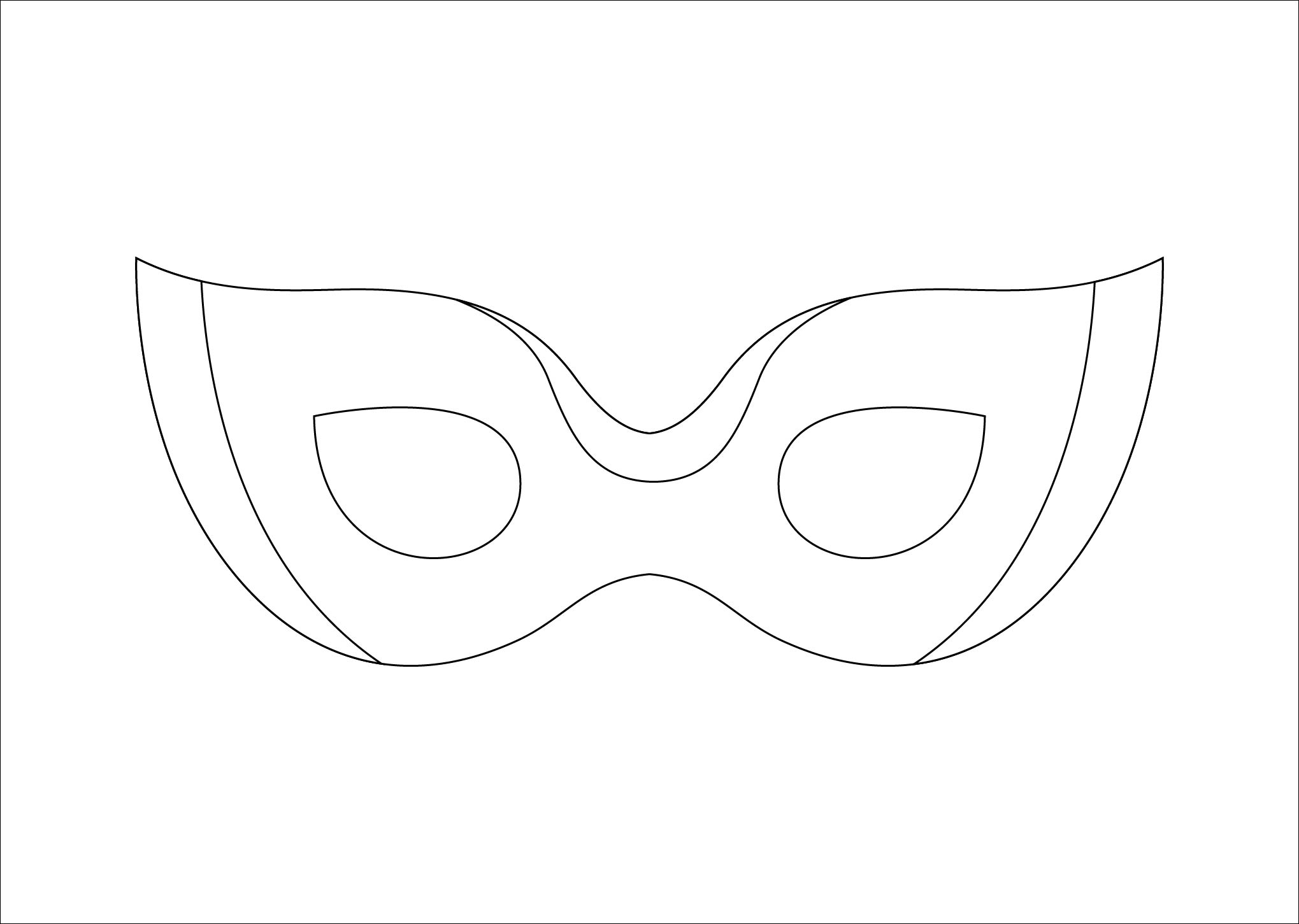 free printable masks templates