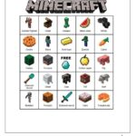 Free Printable Minecraft Bingo Cards