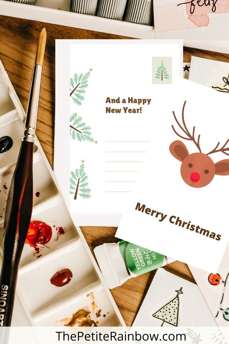 printable minimalist christmas cards
