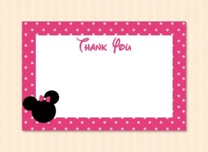 Free printable minnie mouse thank you cardsKitty Baby Love