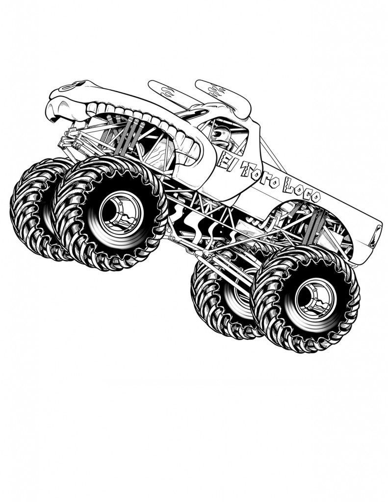 Monster Truck Coloring Pages