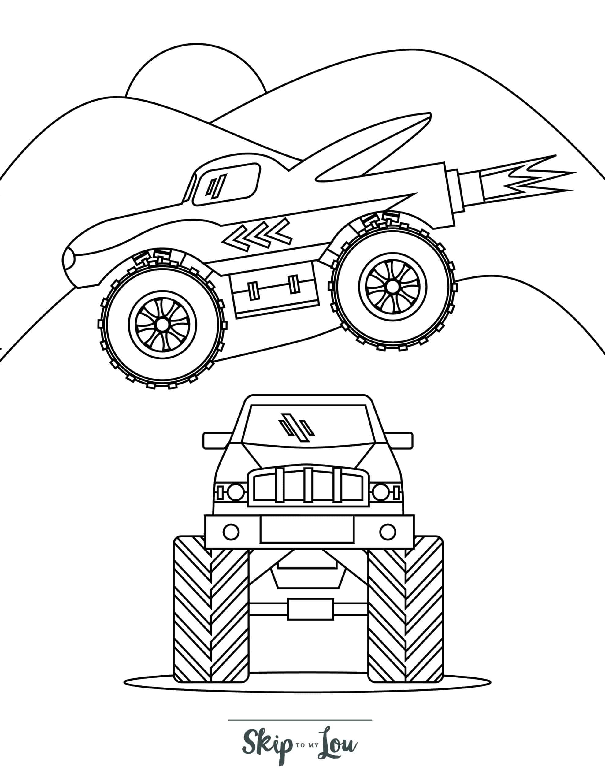 Free Monster Truck Coloring Pages