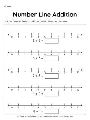 Free Printable Number Line Addition Worksheets In PDF PNG And JPG