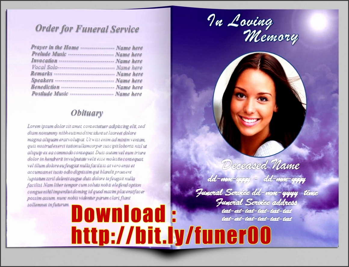 free printable obituary template
