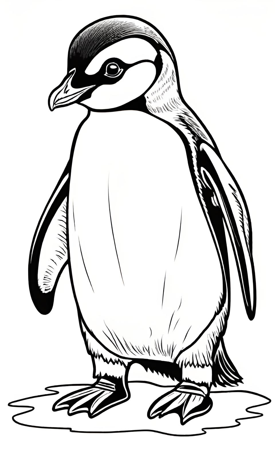free printable penguin coloring pages