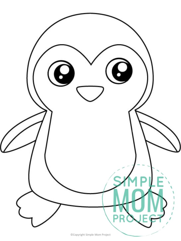 Free Printable Penguin Template Simple Mom Project Printable