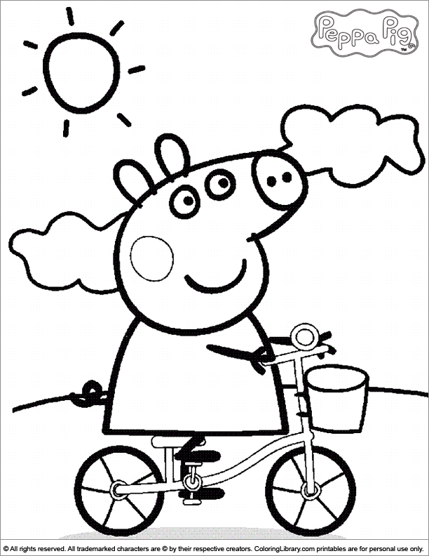 Free Printable Peppa Pig Coloring Pages Coloring Home