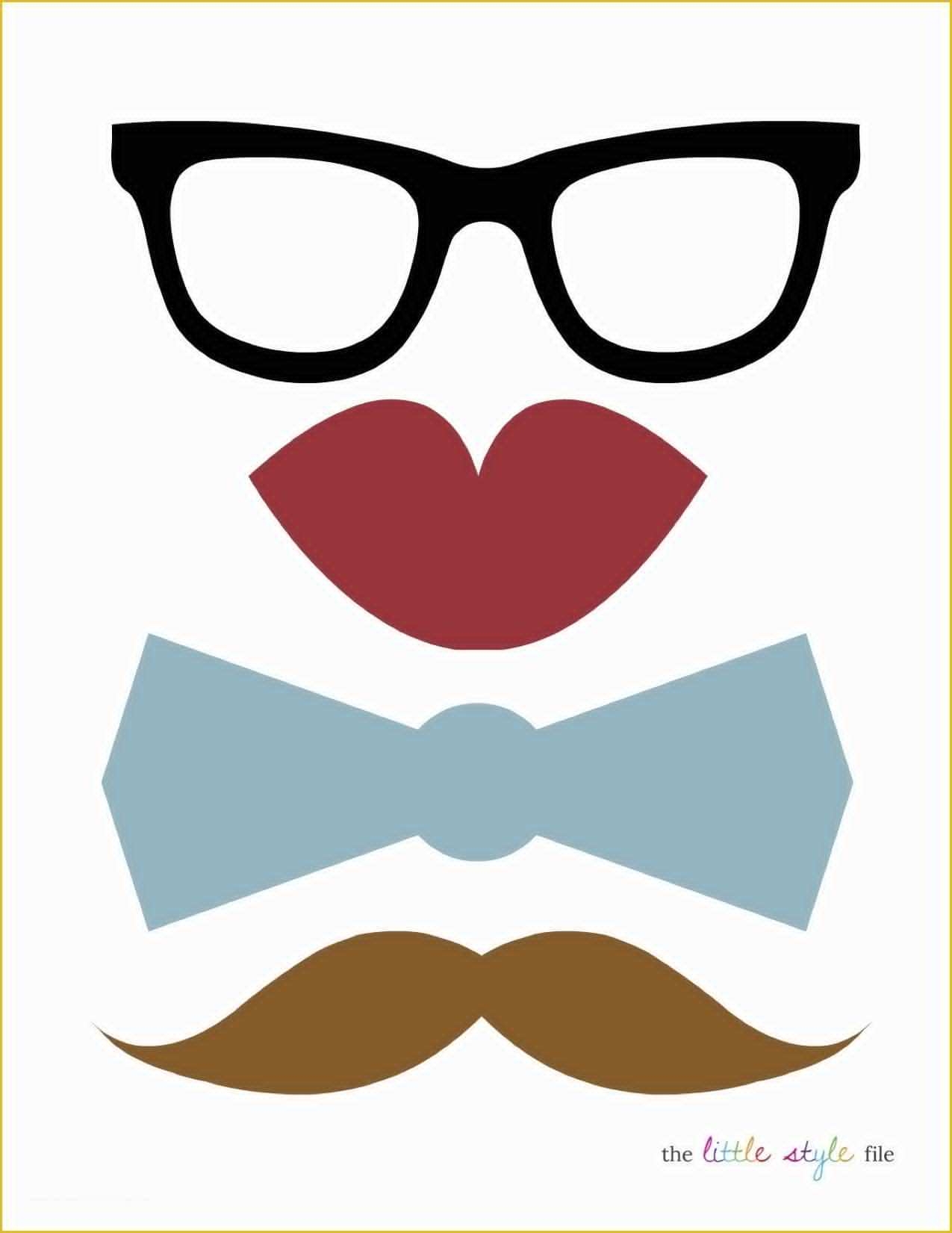 free printable photo booth props template