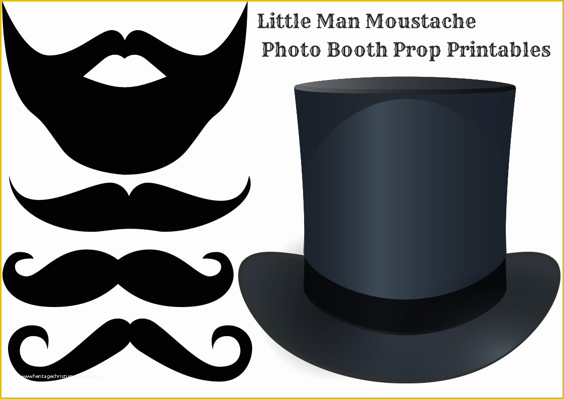 Free Printable Photo Booth Props Template Of Diy Moustache Booth 