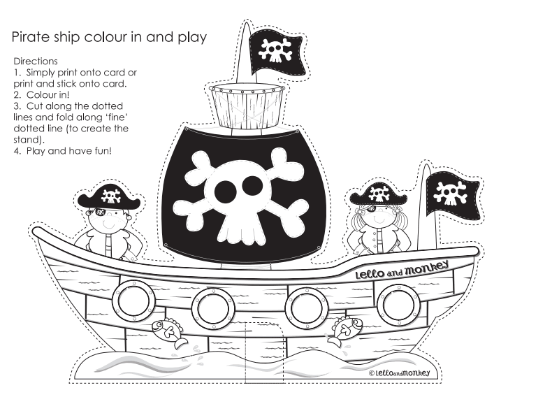 Free Printable Pirate Crafts