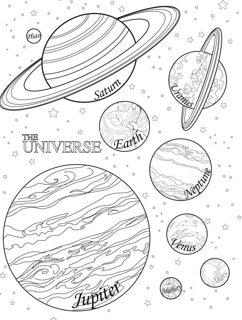 free planet coloring pages