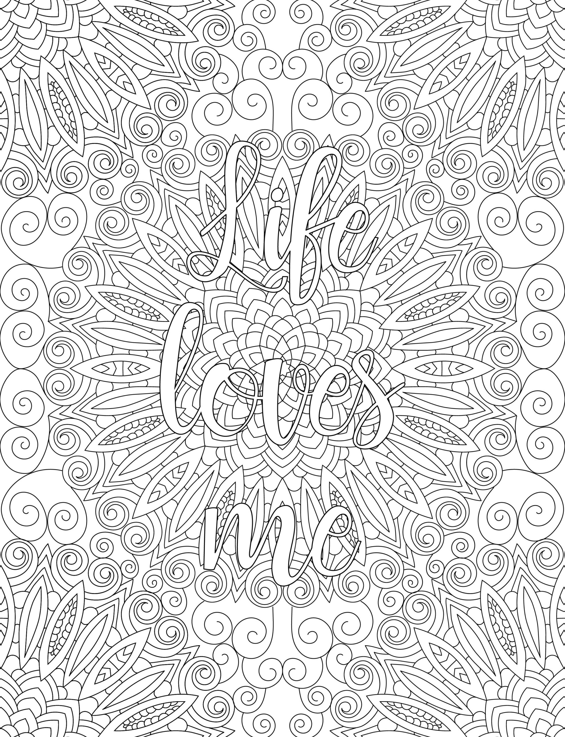 Free Printable Positive Affirmation Coloring Pages