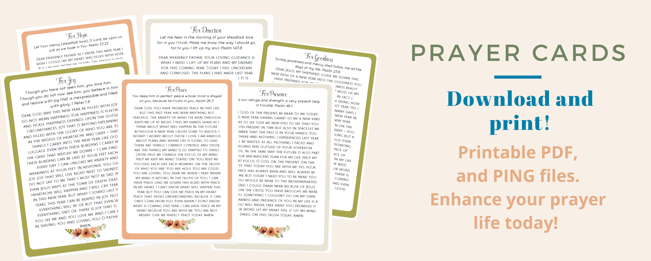 printable christmas prayer cards