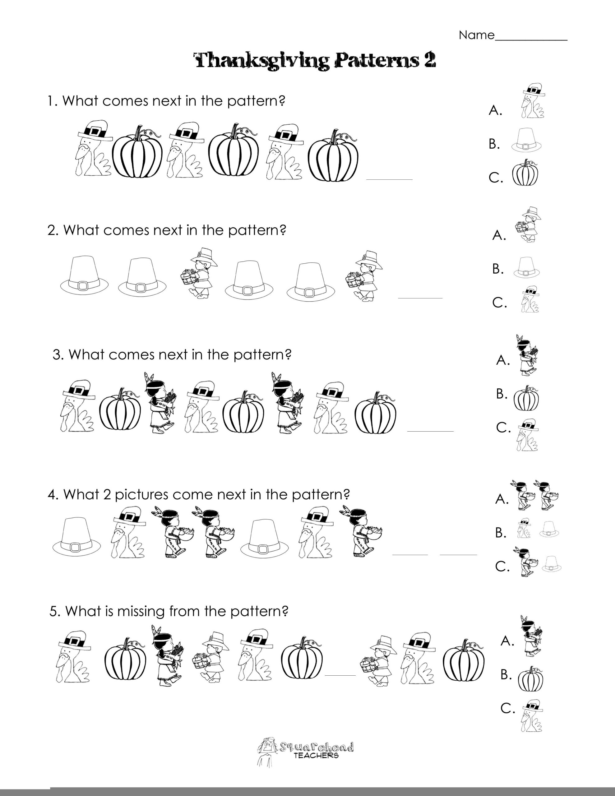 Free Printable Preschool Thanksgiving Worksheets Lexia 39 s Blog