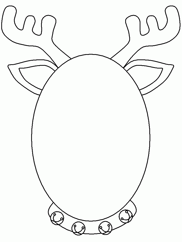 Free Printable Reindeer Face Template