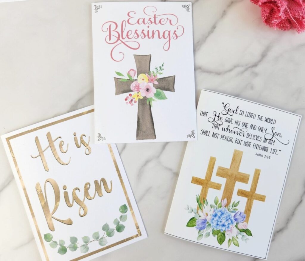 FREE Printable Religious Easter Card 3 Designs Leap Of Faith Crafting