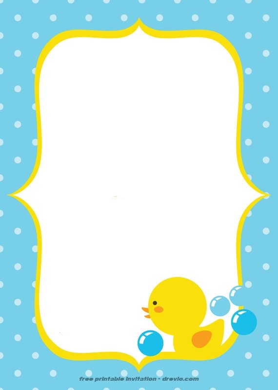duck invitation template