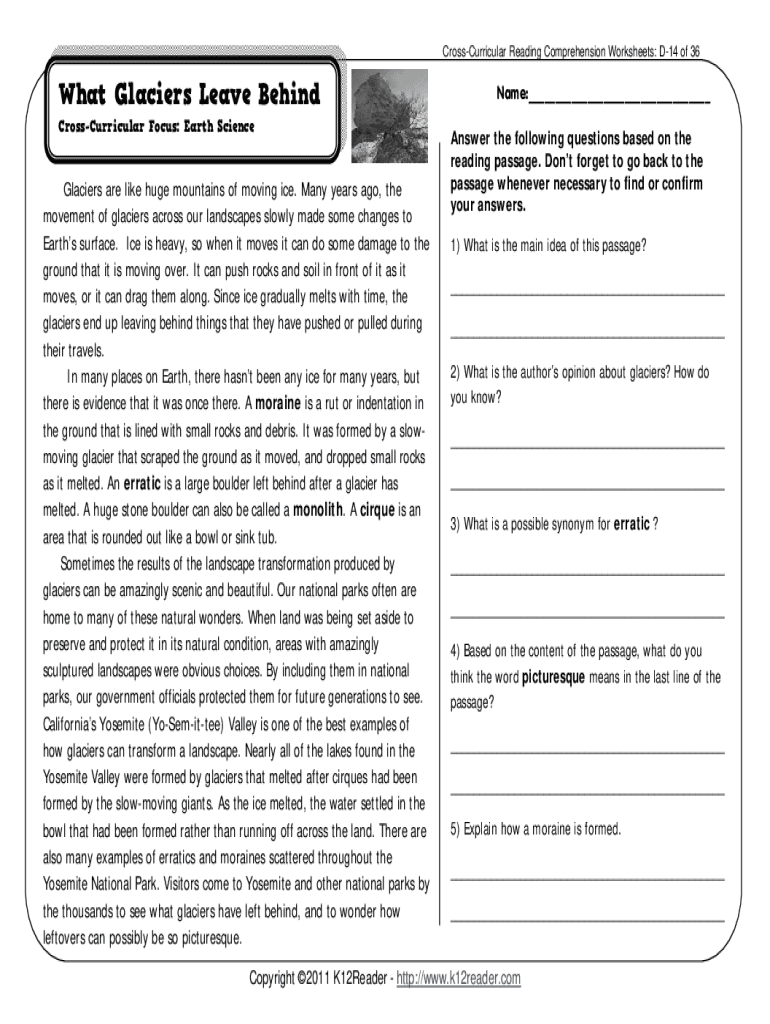 Free Printable Science Reading Comprehension Worksheets 