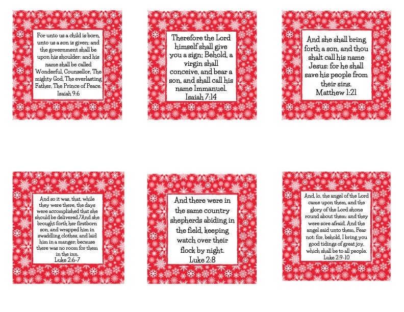 Free Printable Scripture Cards For Christmas Savor Savvy