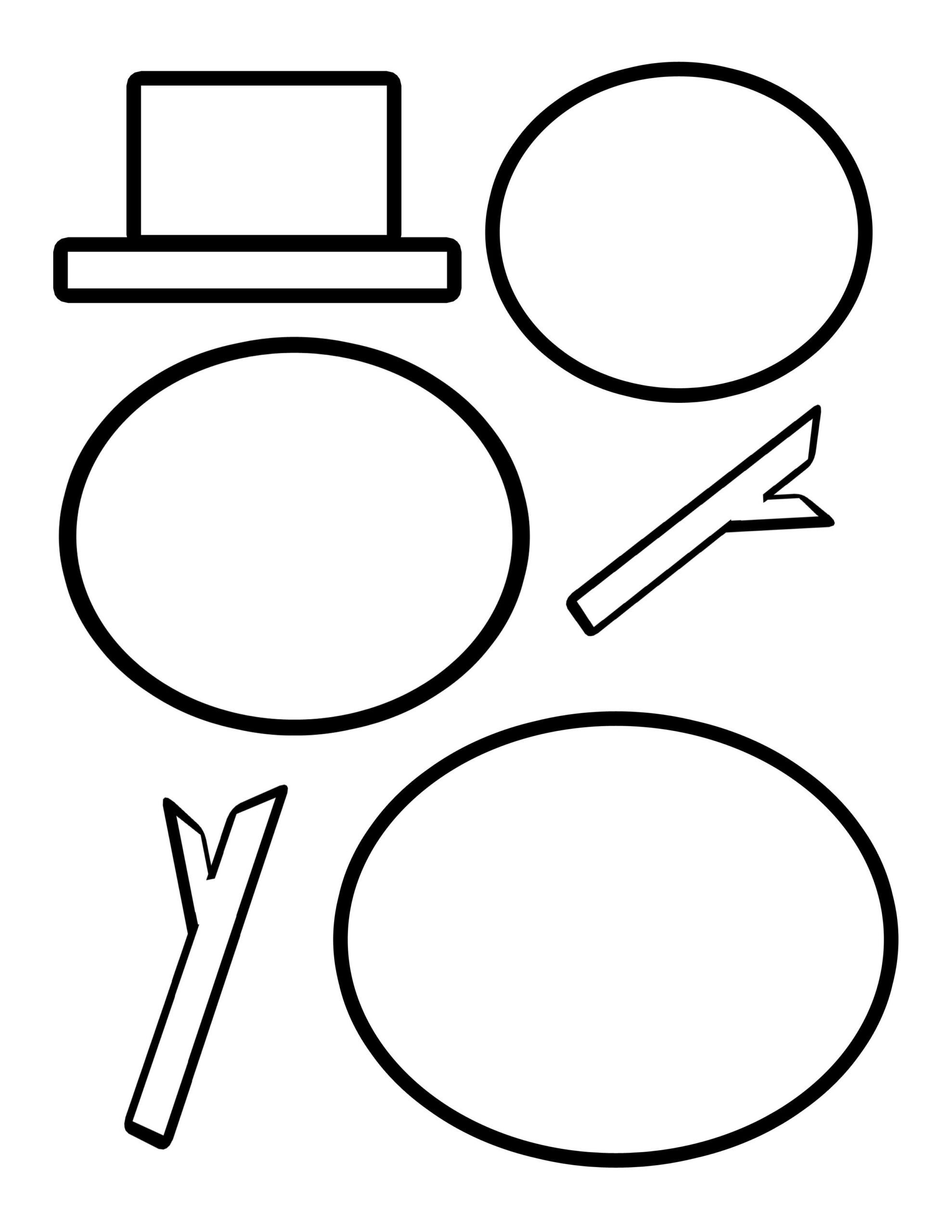 free printable snowman templates