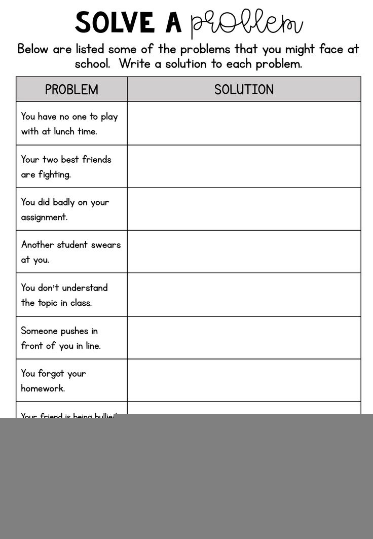 Free Printable Social Emotional Learning Worksheets Printable Worksheets