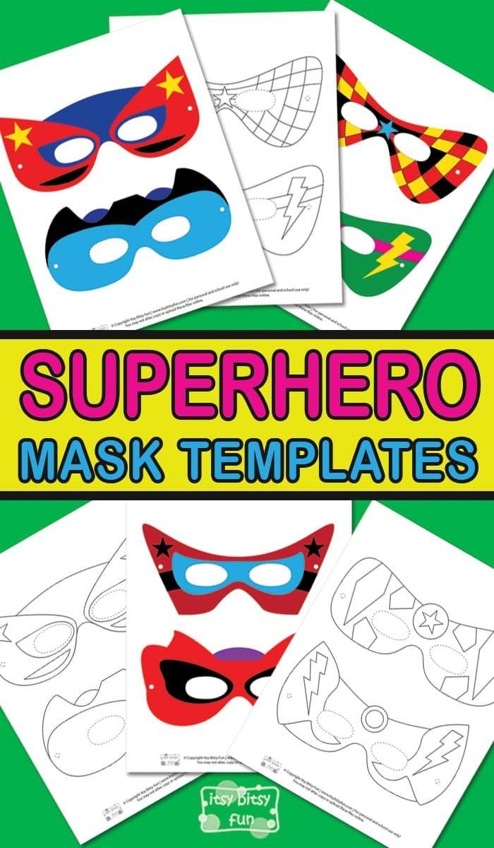 free printable superhero crafts pdf