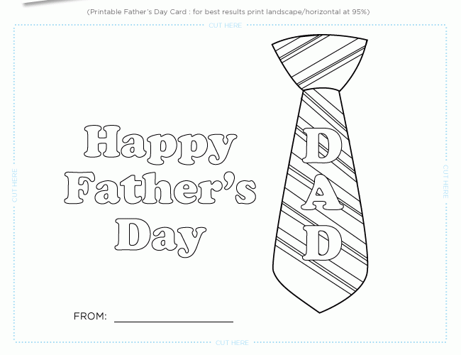 Free Printable Template For Father S Day Cards Printable Templates