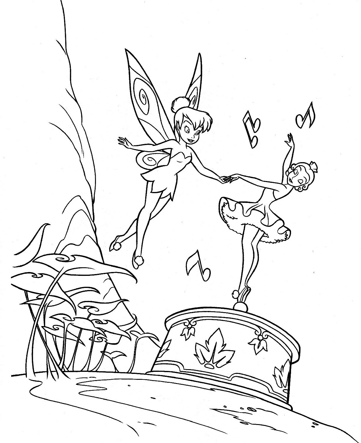 Tinkerbell Coloring Book Pages