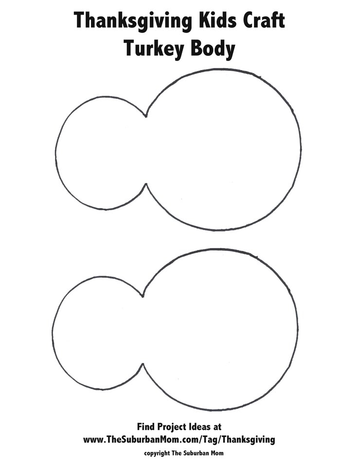 Free Printable Turkey Body Template Printable Templates