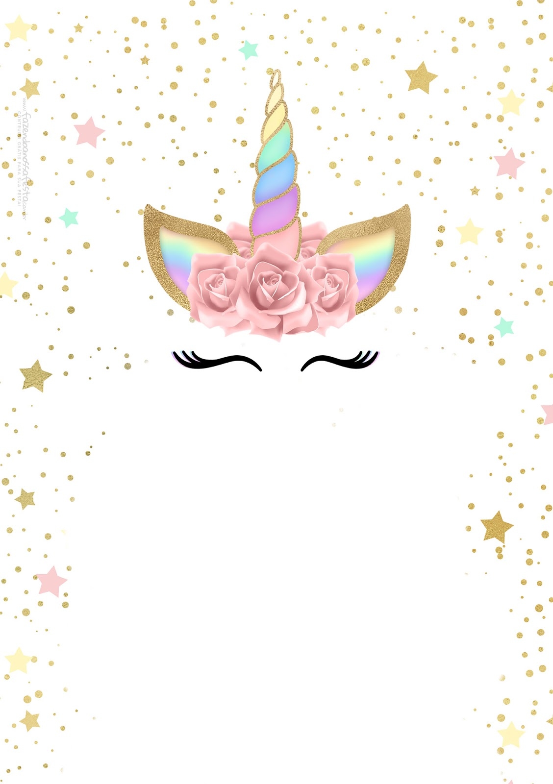 Free Printable Unicorn Invitation Template Printable Templates