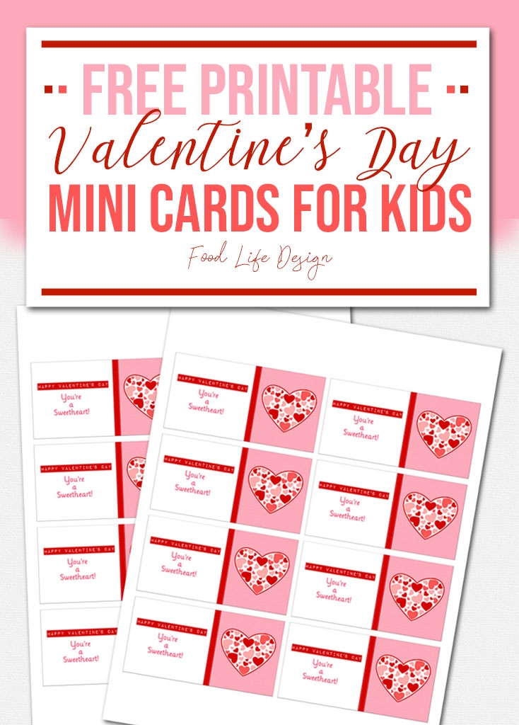 Free Printable Valentine 39 s Day Mini Cards For Kids You 39 re A 