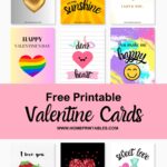 Free Printable Valentine Cards 24 Cutest Designs