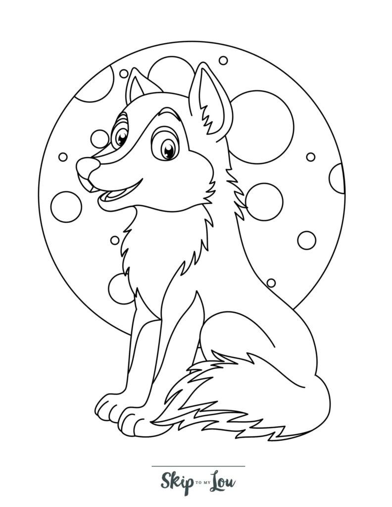 Free Printable Wolf Coloring Pages For Kids And Adults