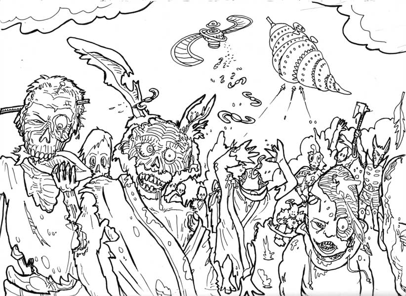 Coloring Pages Of Zombies