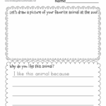 Free Printable Zoo Writing Worksheet
