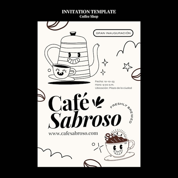 coffee invitation template free