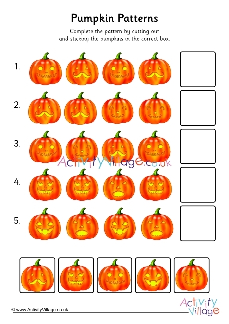 pumpkin worksheets