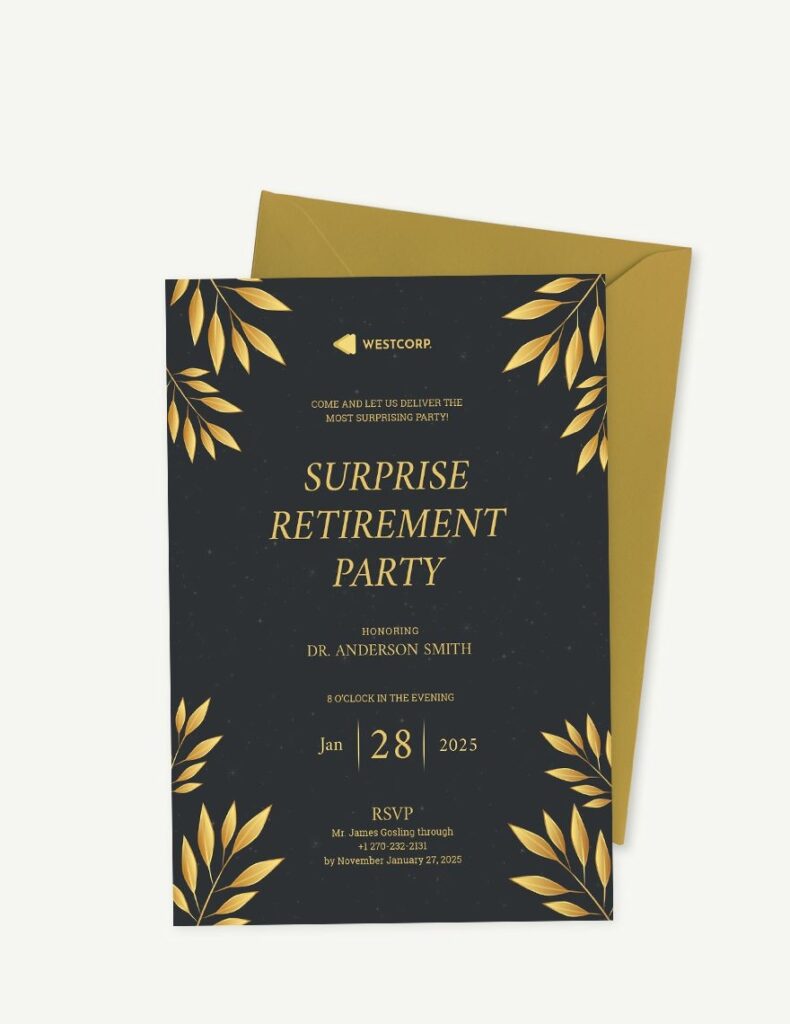 FREE Retirement Invitation Templates Examples Edit Online