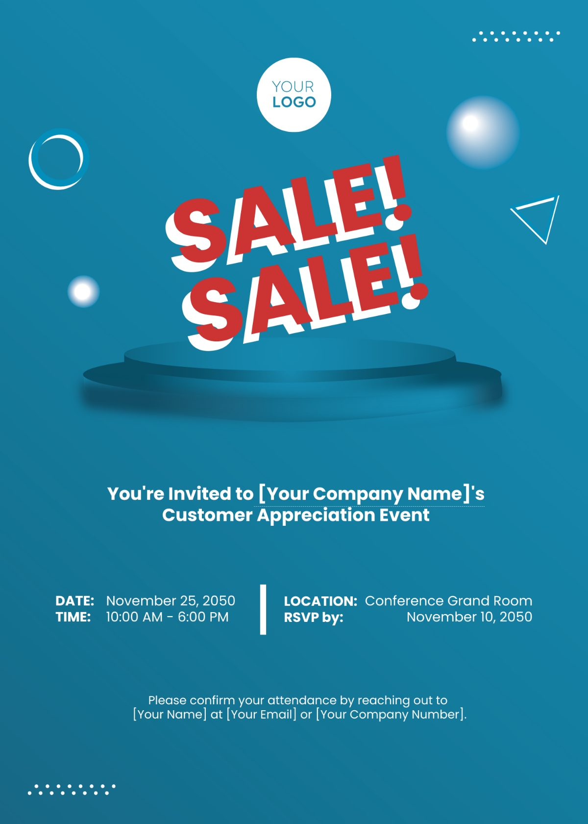 customer appreciation invitation template