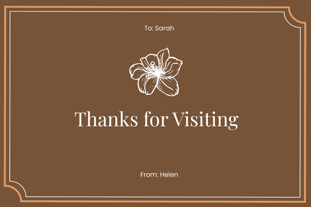 Free Sample Double Sided Card Template To Edit Online