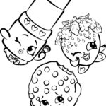Free Shopkins Strawberry Lipstick Cookie Coloring Pages Printable